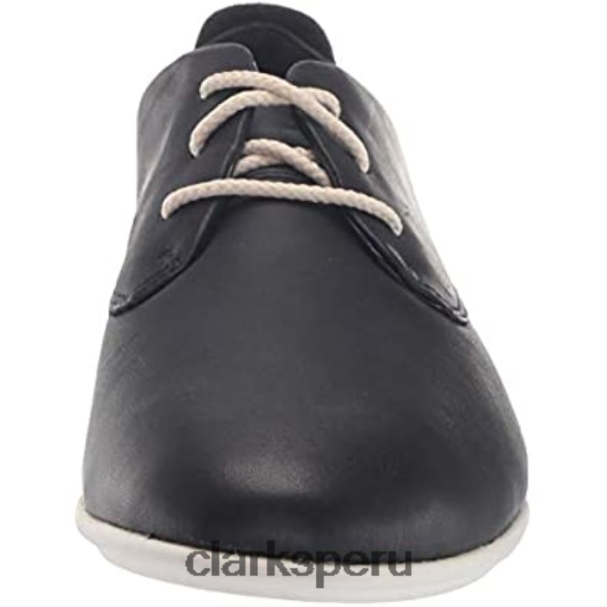 zapatilla de mujer con cordones coral clarks cuero negro mujer Clarks 40N4LX303 cuero negro