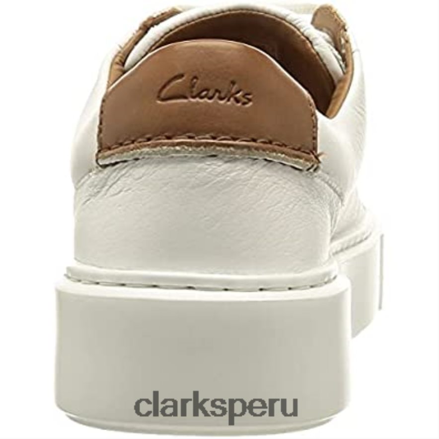zapatilla hero lite encaje mujer clarks cuero blanco mujer Clarks 40N4LX2741 cuero blanco