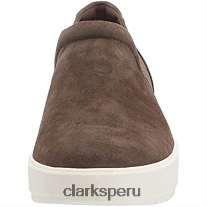 zapatilla layton band para mujer clarks ante oliva oscuro mujer Clarks 40N4LX2271 ante oliva oscuro