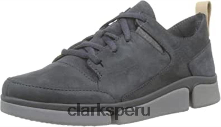 zapatillas bajas clarks tri turn de nobuk gris oscuro para mujer mujer Clarks 40N4LX872 nubuck gris oscuro