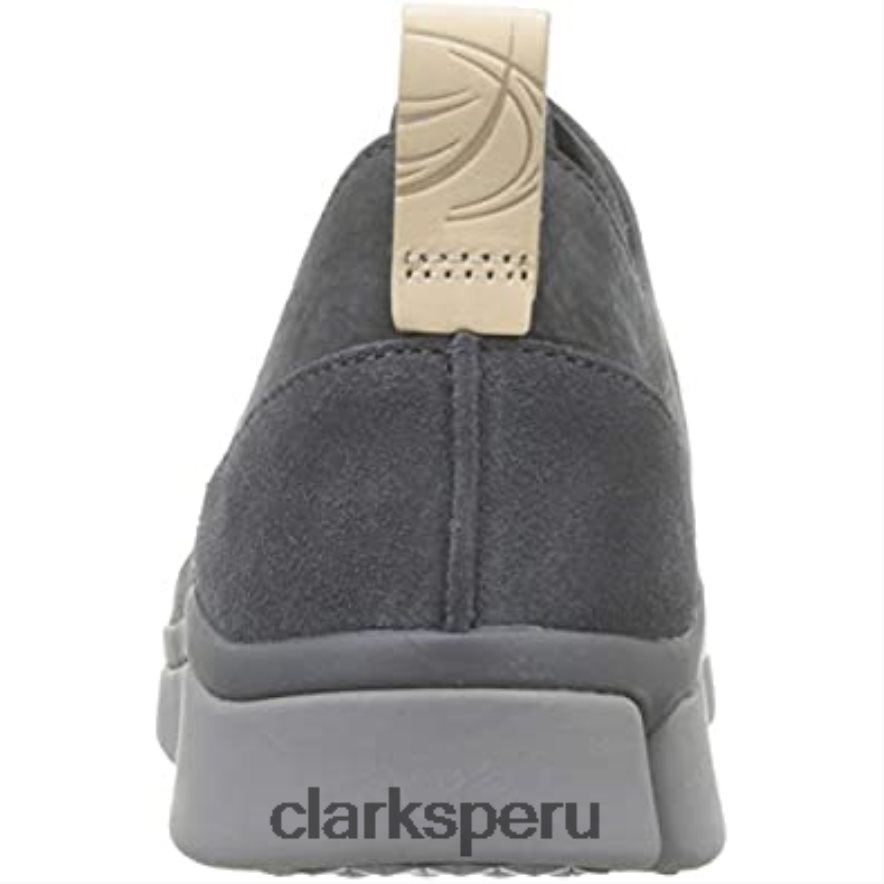 zapatillas bajas clarks tri turn de nobuk gris oscuro para mujer mujer Clarks 40N4LX872 nubuck gris oscuro