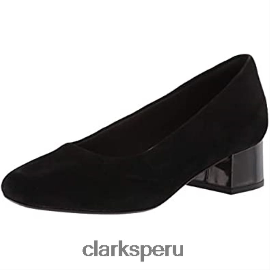 zapatos de salón marilyn leah de ante negro para mujer clarks mujer Clarks 40N4LX516 ante negro