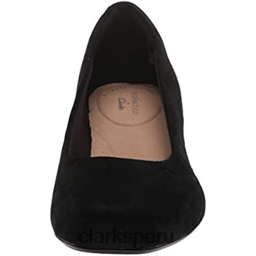 zapatos de salón marilyn leah de ante negro para mujer clarks mujer Clarks 40N4LX516 ante negro