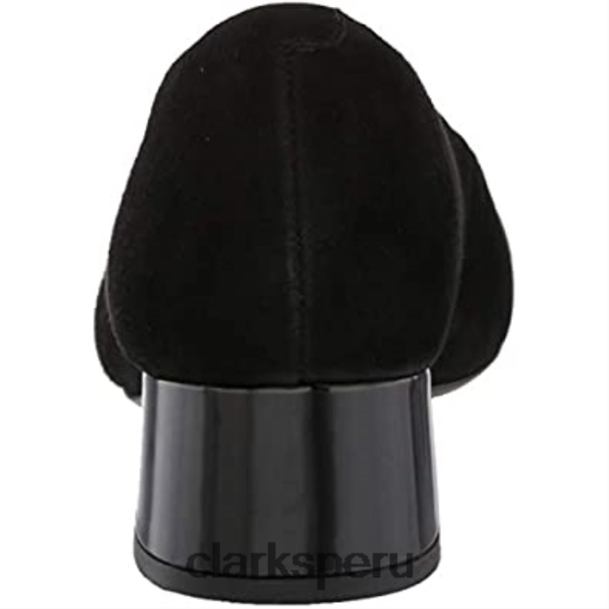 zapatos de salón marilyn leah de ante negro para mujer clarks mujer Clarks 40N4LX516 ante negro