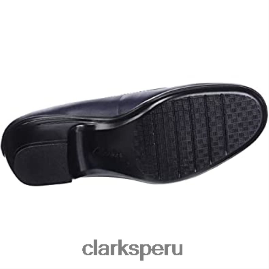 zapatos de tacón emily belle para mujer de cuero azul marino clarks mujer Clarks 40N4LX2215