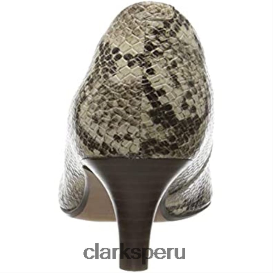 zapatos de tacón linvale jerica para mujer clarks gris topo serpiente topo serpiente mujer Clarks 40N4LX1743 serpiente gris topo serpiente topo