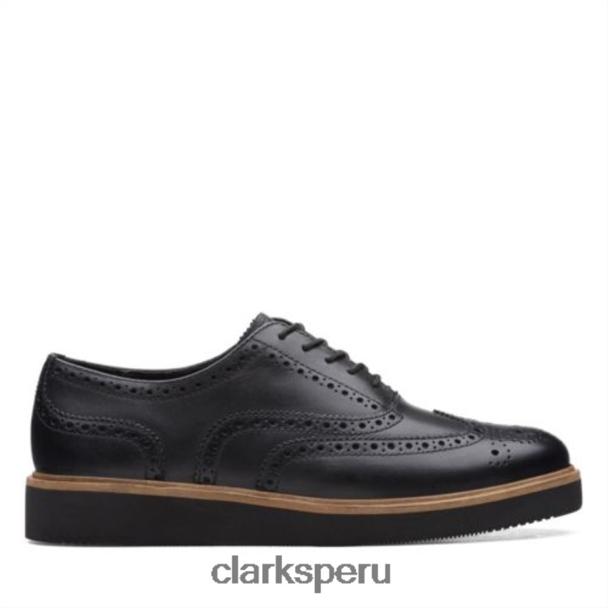 clarks glickly brogue cuero negro mujer Clarks 40N4LX3866 cuero negro