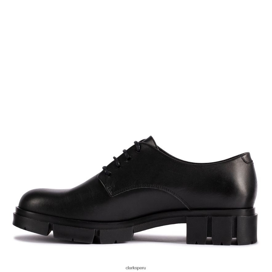 clarks teala de cuero negro encaje mujer Clarks 40N4LX3083 cuero negro