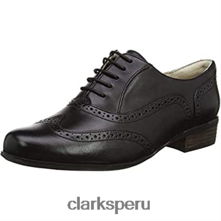 zapatos brogue clarks hamble oak mujer cuero negro mujer Clarks 40N4LX634 cuero negro