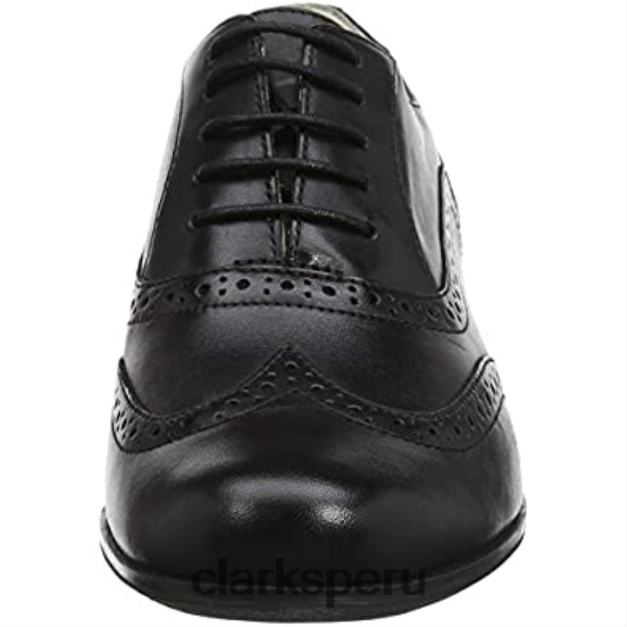 zapatos brogue clarks hamble oak mujer cuero negro mujer Clarks 40N4LX634 cuero negro