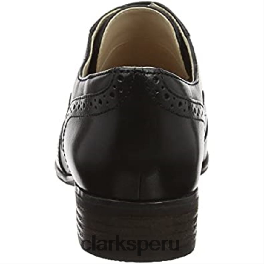 zapatos brogue clarks hamble oak mujer cuero negro mujer Clarks 40N4LX634 cuero negro