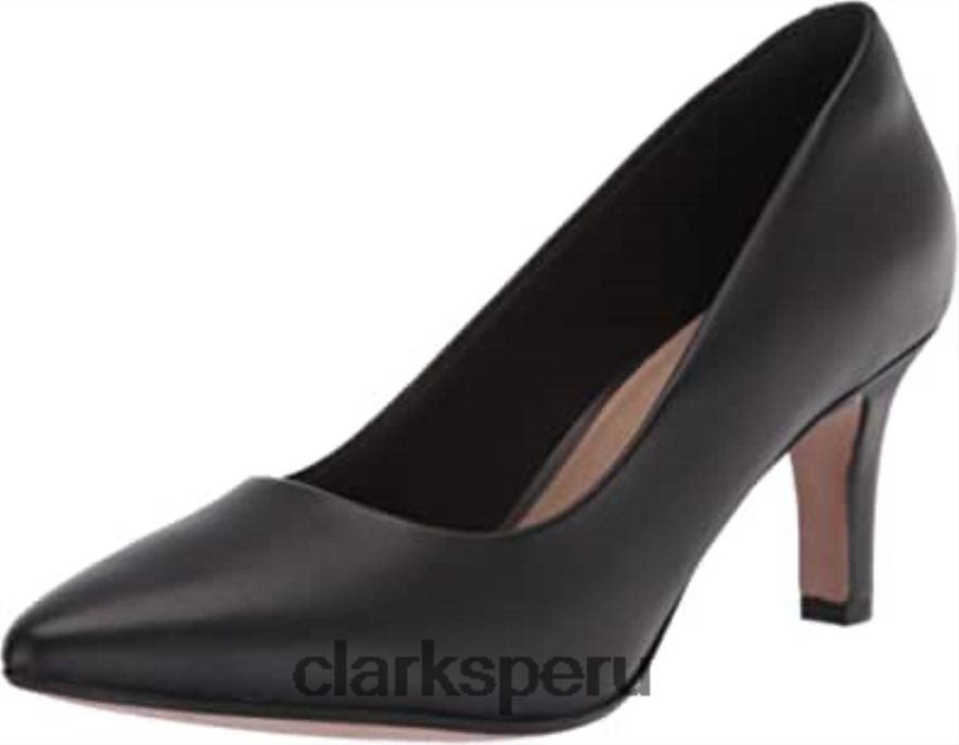 Zapato de vestir clarks illeana tulip uniforme de mujer de cuero negro mujer Clarks 40N4LX947 cuero negro