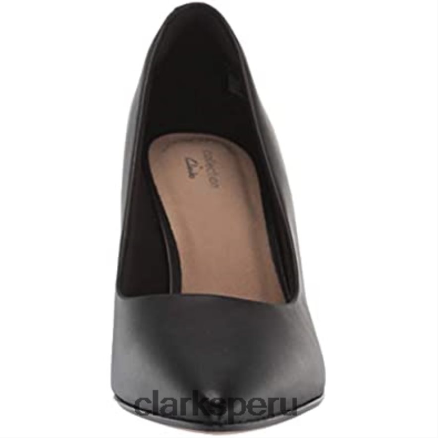 Zapato de vestir clarks illeana tulip uniforme de mujer de cuero negro mujer Clarks 40N4LX947 cuero negro