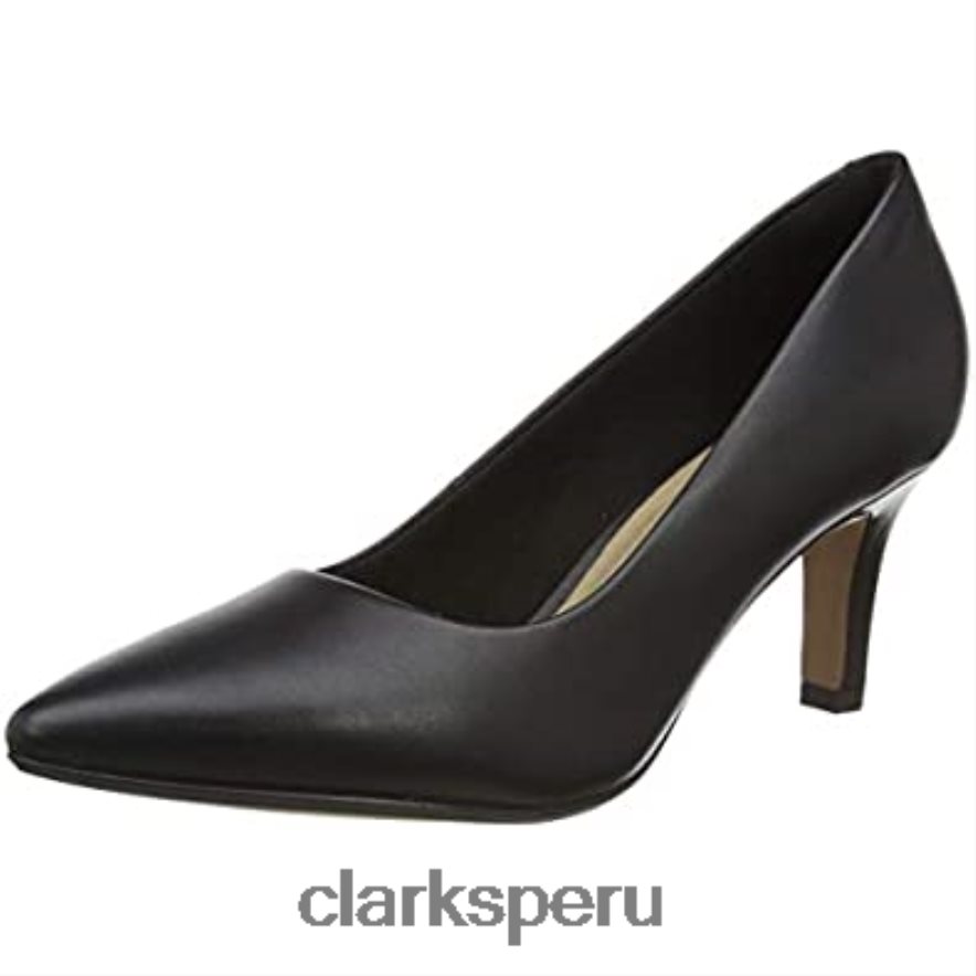 Zapato vestir illeana tulip uniforme mujer clarks cuero negro mujer Clarks 40N4LX807 cuero negro