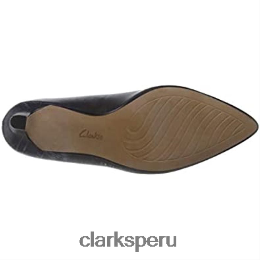 Zapato vestir illeana tulip uniforme mujer clarks cuero negro mujer Clarks 40N4LX807 cuero negro