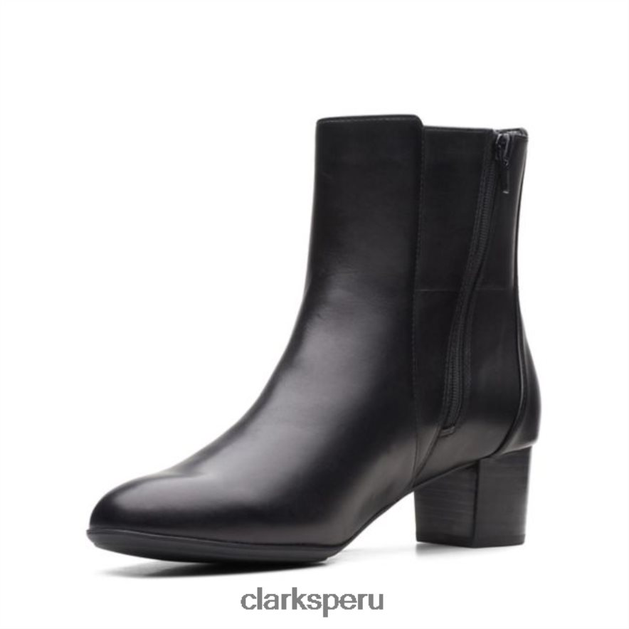 clarks de cuero negros linnae up mujer Clarks 40N4LX6207 cuero negro