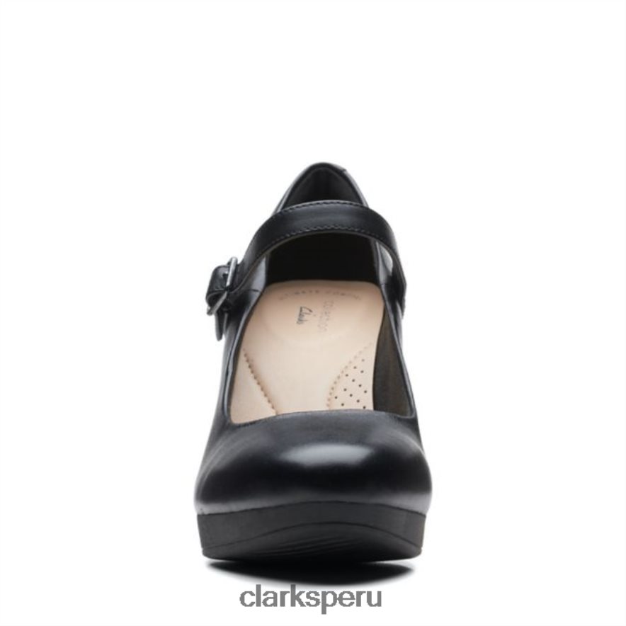 cuero negro clarks ambir brillo cuero negro mujer Clarks 40N4LX6304 cuero negro