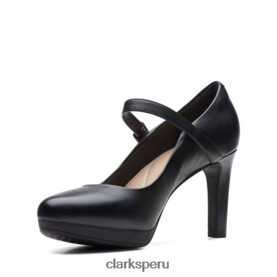 cuero negro clarks ambir brillo cuero negro mujer Clarks 40N4LX6304 cuero negro