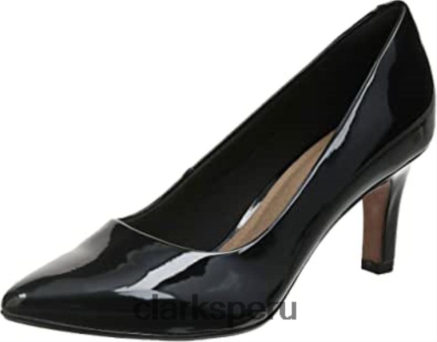 zapato de vestir uniforme illeana tulipán mujer clarks black pat mujer Clarks 40N4LX543 palmadita negra