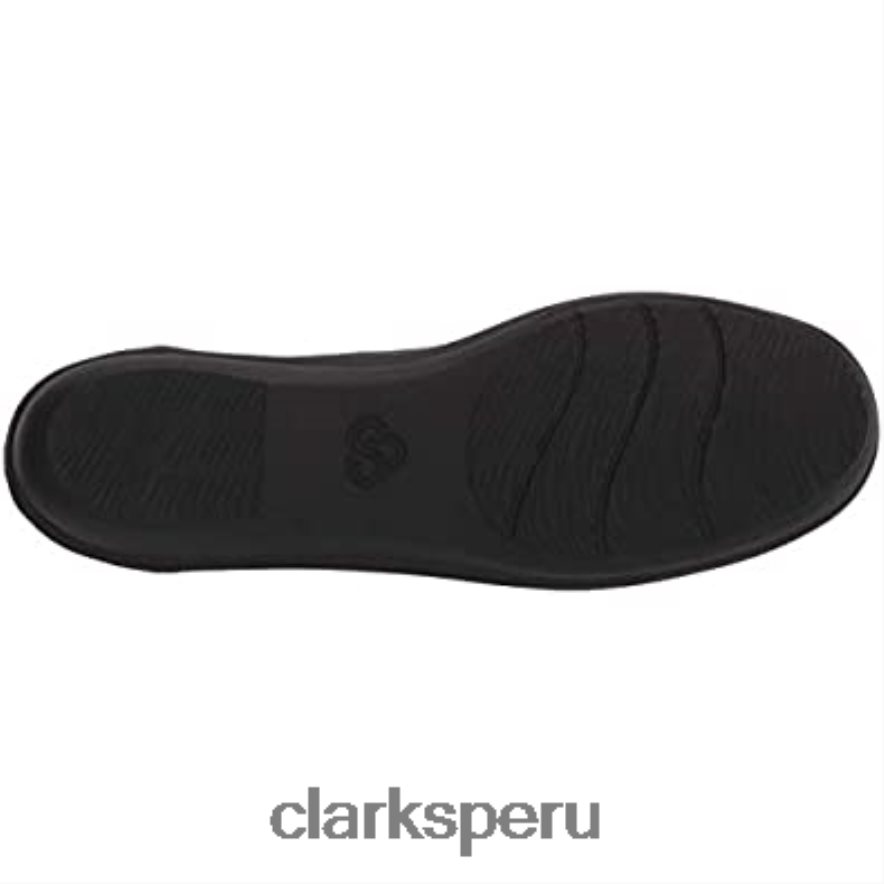 Bailarina baja de mujer clarks negro estampado serpiente sintético mujer Clarks 40N4LX578