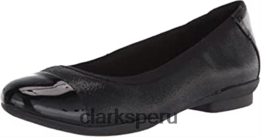 Bailarina combi clarks mujer sara orquídea piel negra mujer Clarks 40N4LX1547