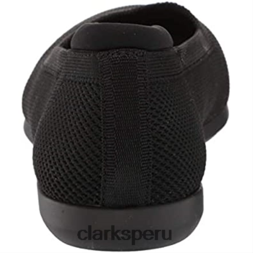 Bailarinas Clarks Carly Wish de punto negro para mujer mujer Clarks 40N4LX521 punto negro