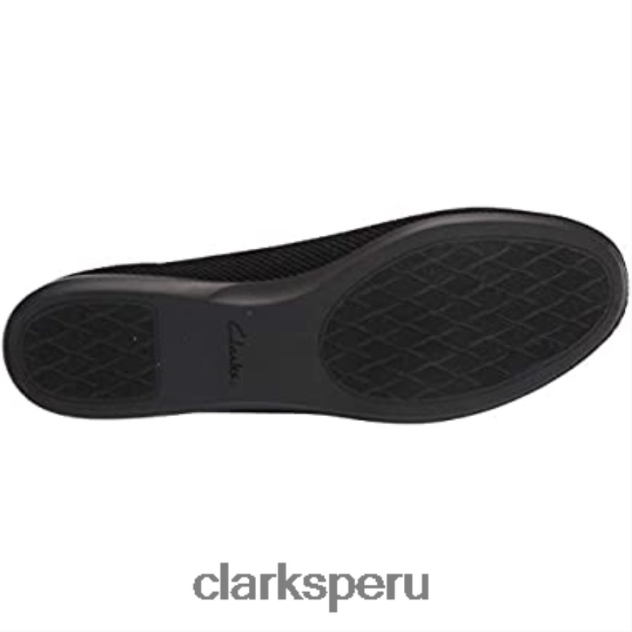Bailarinas Clarks Carly Wish de punto negro para mujer mujer Clarks 40N4LX521 punto negro