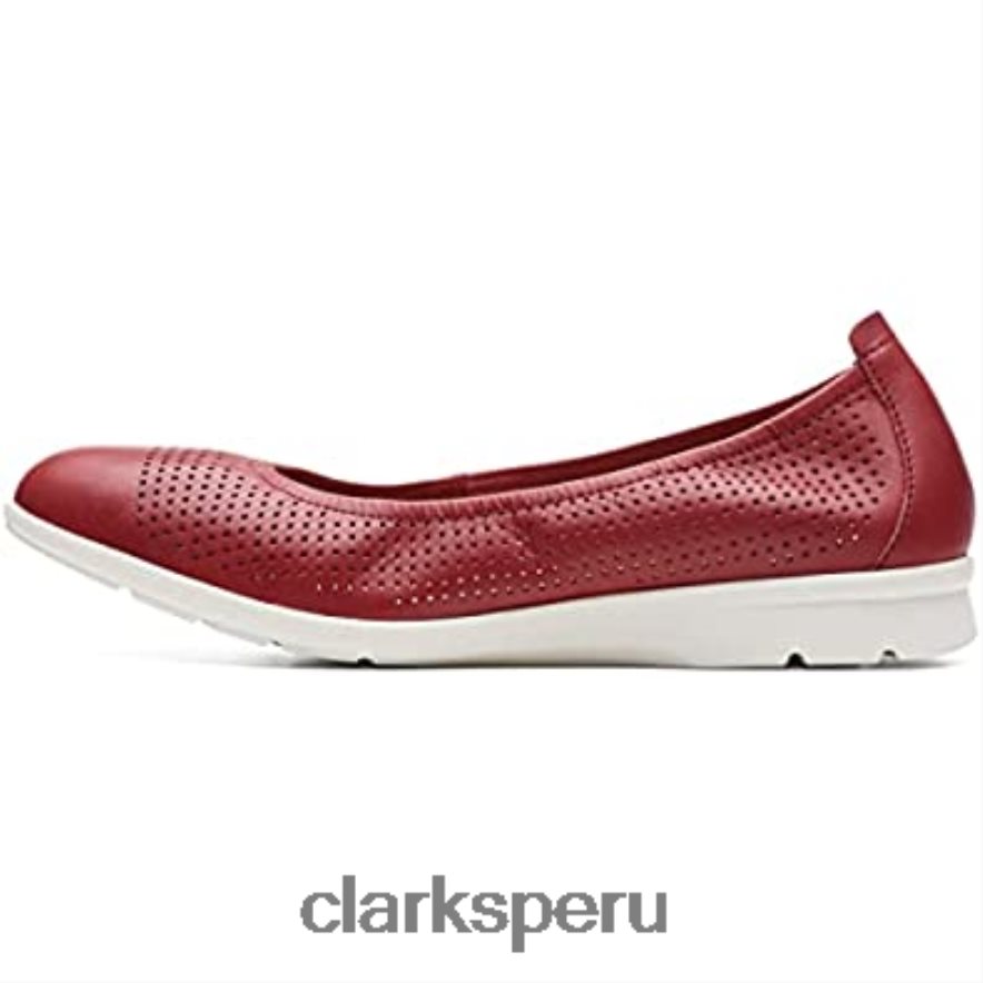 Bailarinas Clarks Jenette Ease de mujer con suela blanca mujer Clarks 40N4LX1376