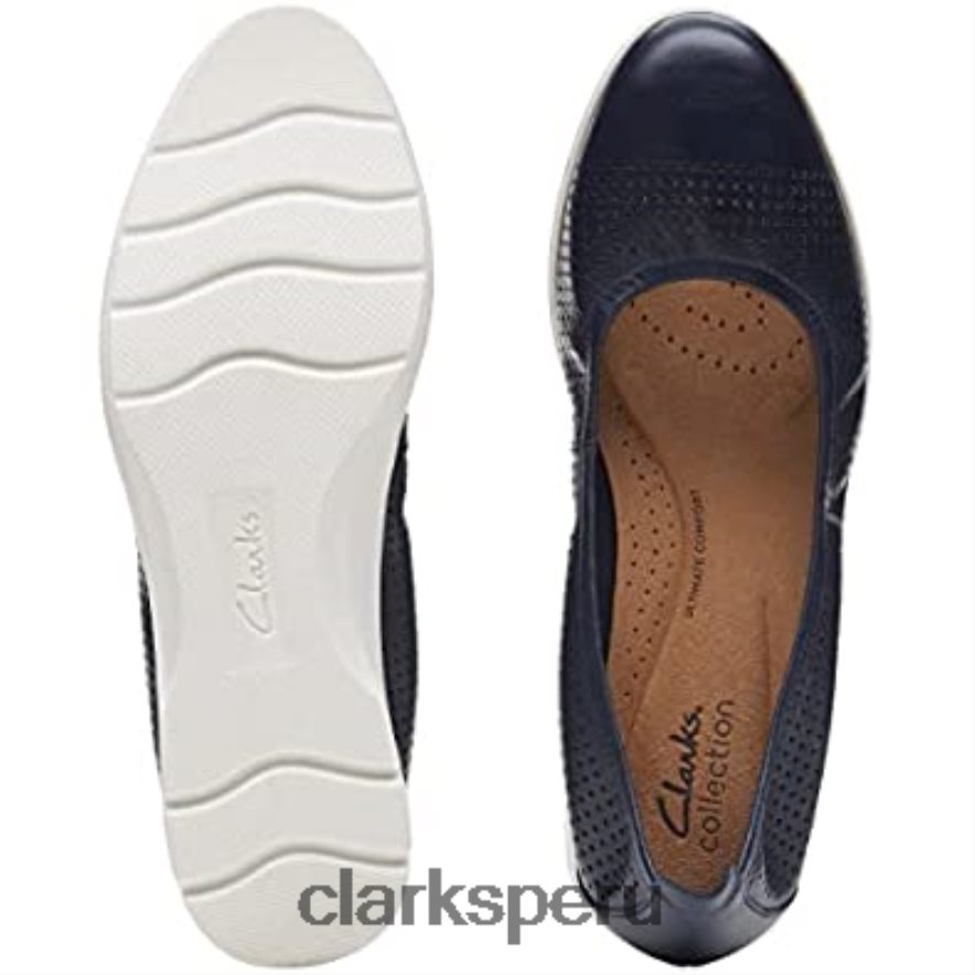 Bailarinas Clarks Strawberry Leather para mujer Jenette Easy mujer Clarks 40N4LX1393