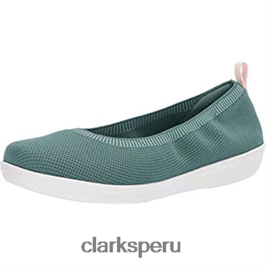 Bailarinas clarks ayla paige azul gris para mujer mujer Clarks 40N4LX1145 gris azulado