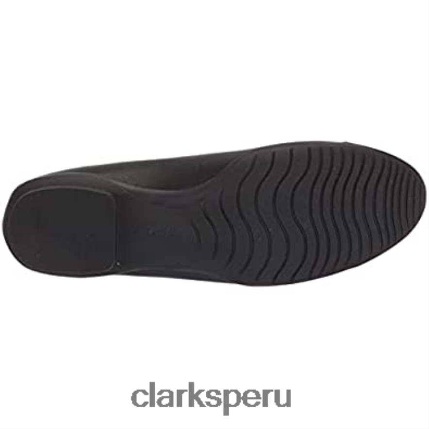 Bailarinas combi clarks mujer sara orquídea negro mujer Clarks 40N4LX67 combinación de cuero negro