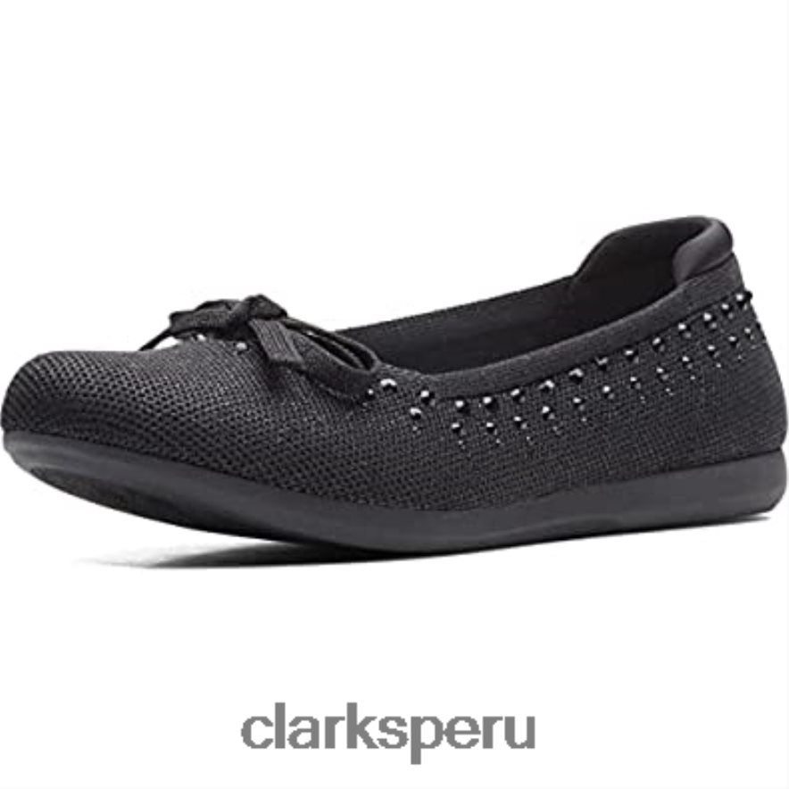 Clarks planos Carly Hope de mujer negra mujer Clarks 40N4LX748 negro