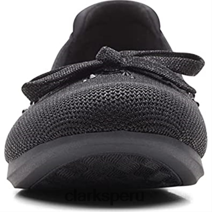 Clarks planos Carly Hope de mujer negra mujer Clarks 40N4LX748 negro