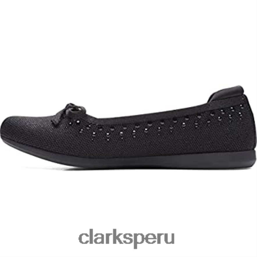 Clarks planos Carly Hope de mujer negra mujer Clarks 40N4LX748 negro