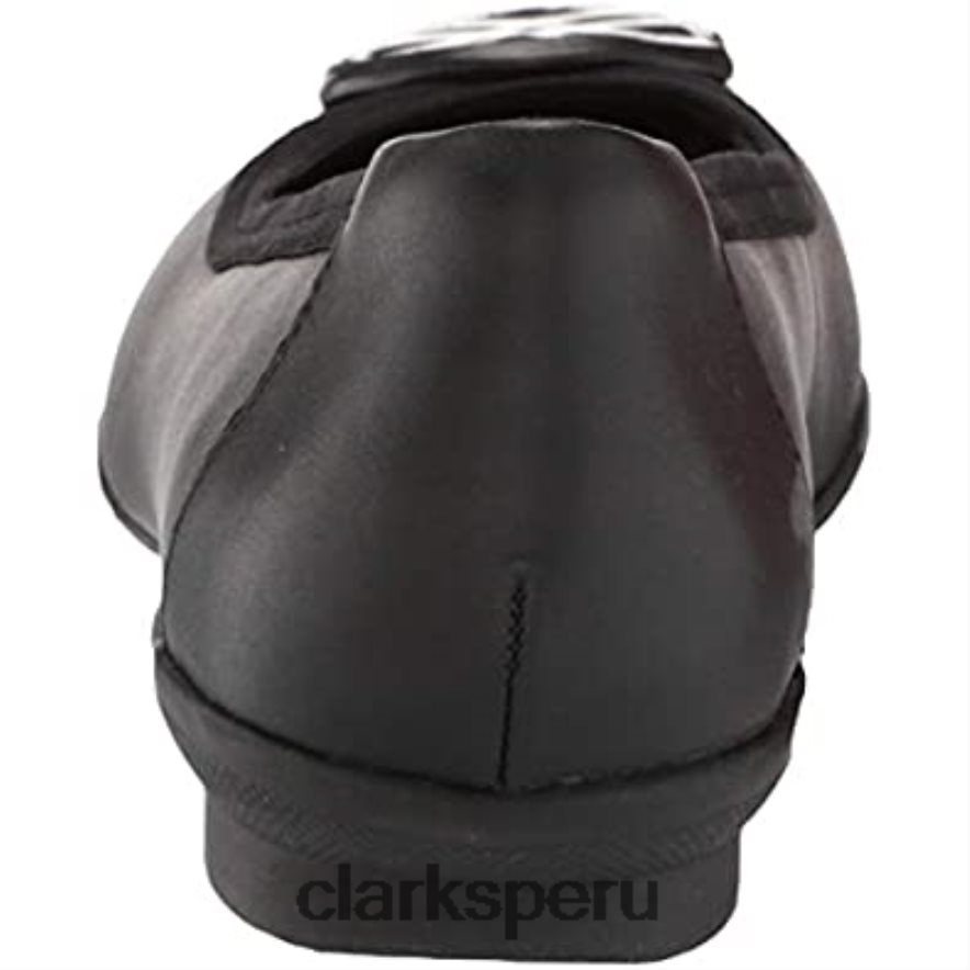 bailarina baja sara wil mujer clarks cuero negro mujer Clarks 40N4LX621 cuero negro