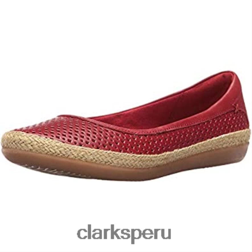 bailarinas de mujer danelly adiradanelly adira clarks cuero rojo mujer Clarks 40N4LX695 cuero rojo