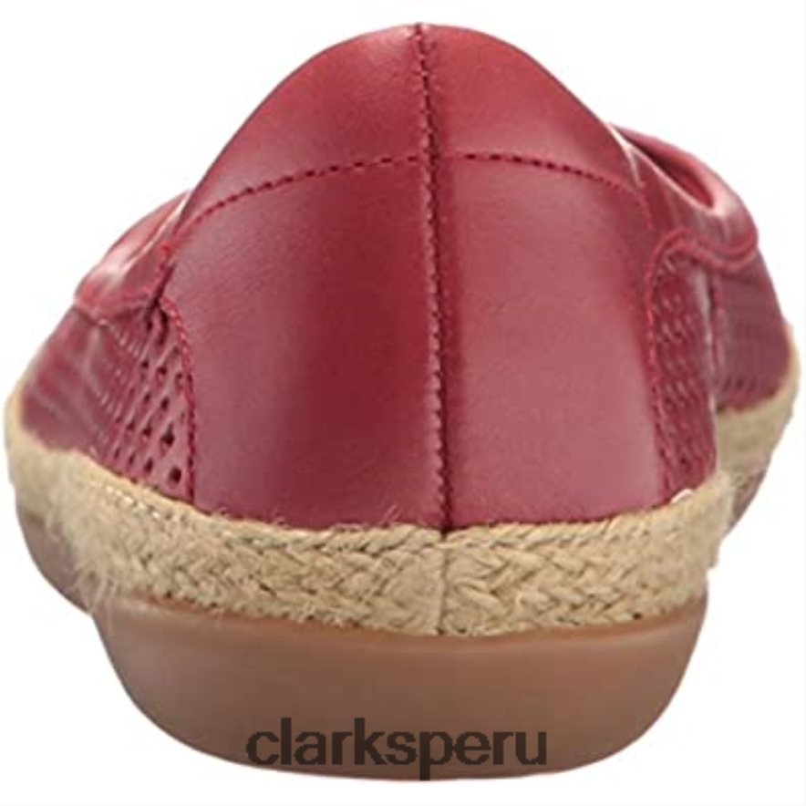 bailarinas de mujer danelly adiradanelly adira clarks cuero rojo mujer Clarks 40N4LX695 cuero rojo