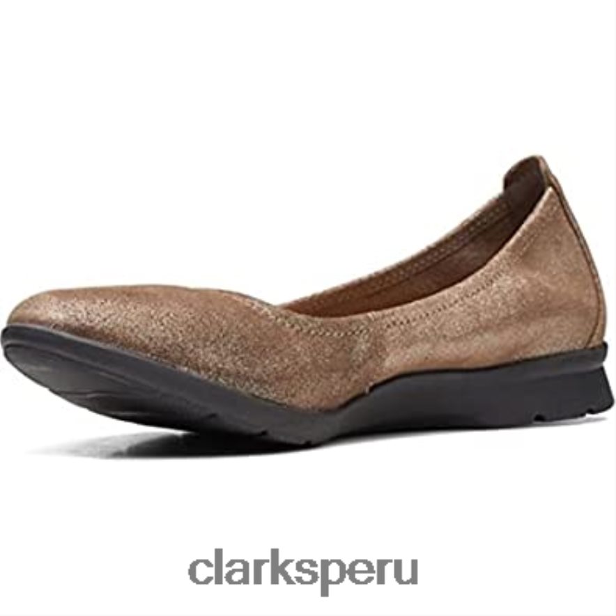 bailarinas jenette easy para mujer clarks peltre ante metalizado mujer Clarks 40N4LX53