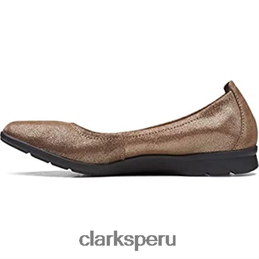 bailarinas jenette easy para mujer clarks peltre ante metalizado mujer Clarks 40N4LX53