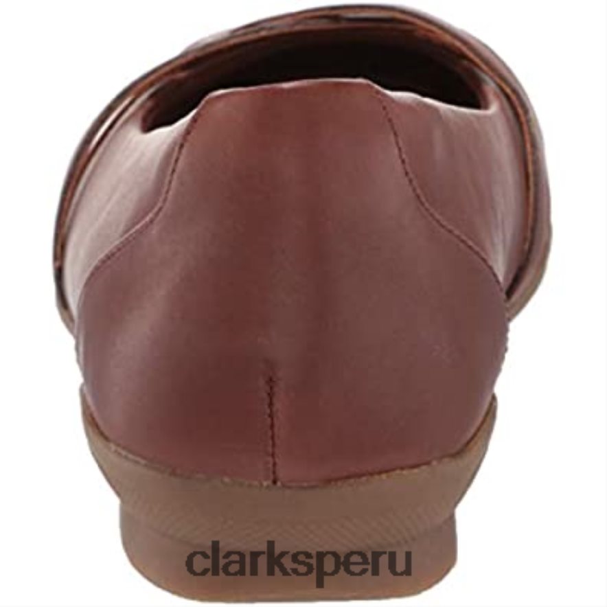 bailarinas sara clover mujer caoba ny piel combi clarks mujer Clarks 40N4LX1886