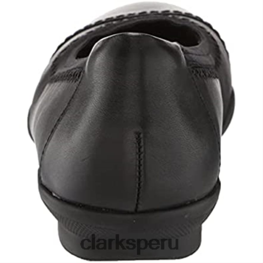 bailarinas sara de mujer de piel negra clarks de piel negra mujer Clarks 40N4LX460 cuero negro