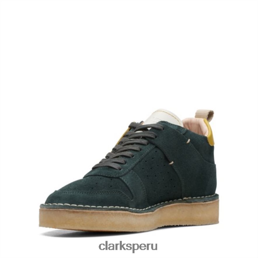 clarks desert run ante verde oscuro ante verde oscuro mujer Clarks 40N4LX6082 gamuza verde oscuro