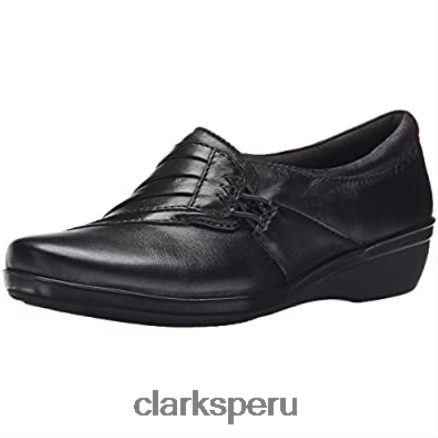 clarks everlay iris mujer planas cuero negro mujer Clarks 40N4LX2965 cuero negro