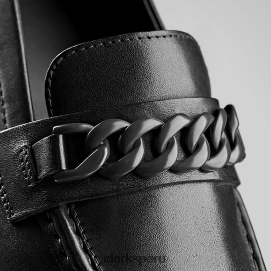 cuero negro clarks orianna borde cuero negro mujer Clarks 40N4LX5043 cuero negro