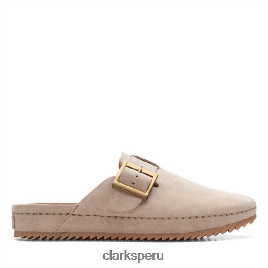 mula clarks brookleigh de gamuza arena gamuza arena mujer Clarks 40N4LX6499 gamuza arena