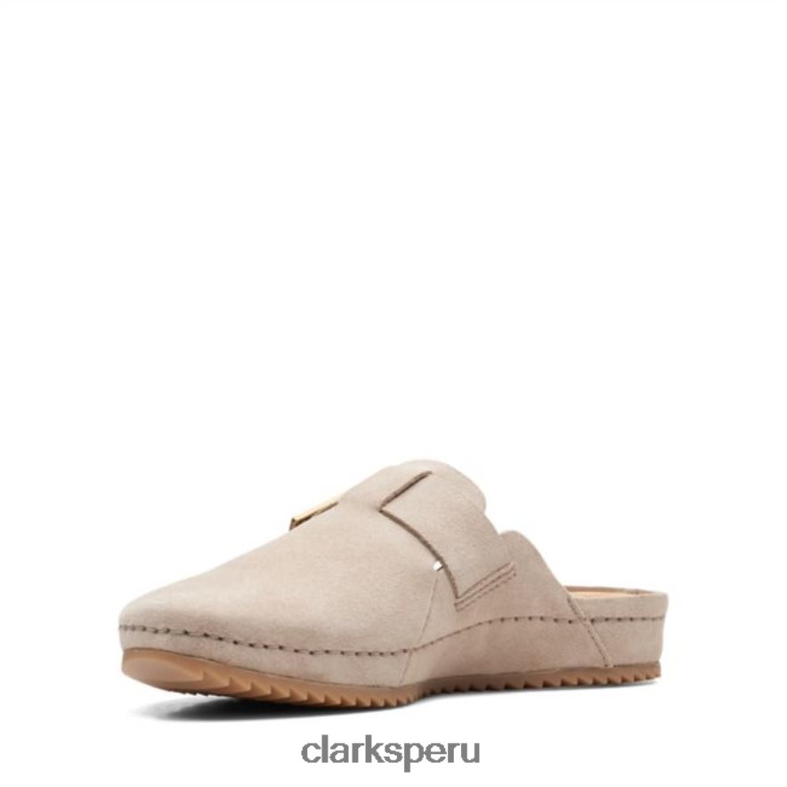 mula clarks brookleigh de gamuza arena gamuza arena mujer Clarks 40N4LX6499 gamuza arena