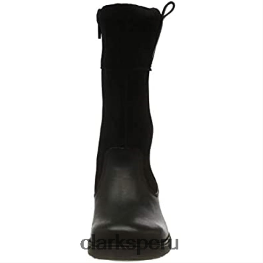 Bota chelsea astrolhi gtx k de niña de piel negra clarks niños Clarks 40N4LX1084 cuero negro