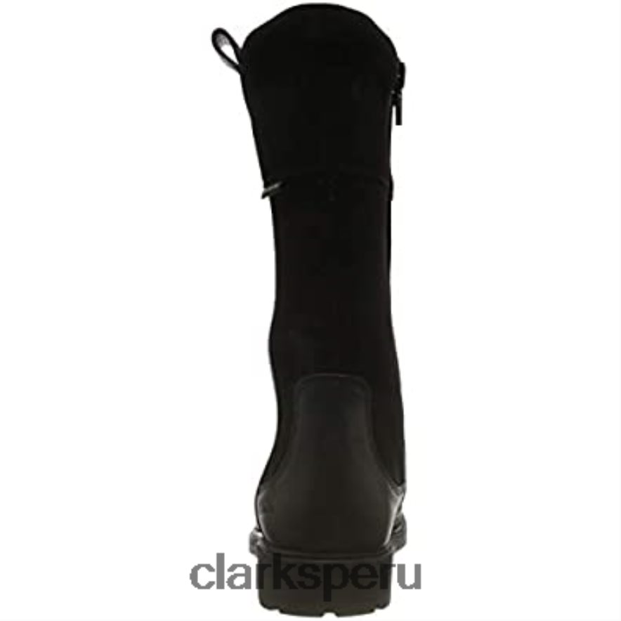 Bota chelsea astrolhi gtx k de niña de piel negra clarks niños Clarks 40N4LX1084 cuero negro