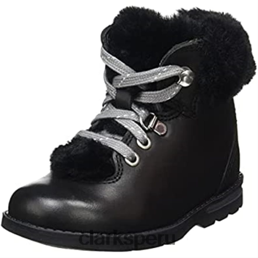 Bota de nieve dabi excursionista t para niña clarks cuero negro niños Clarks 40N4LX2047 cuero negro