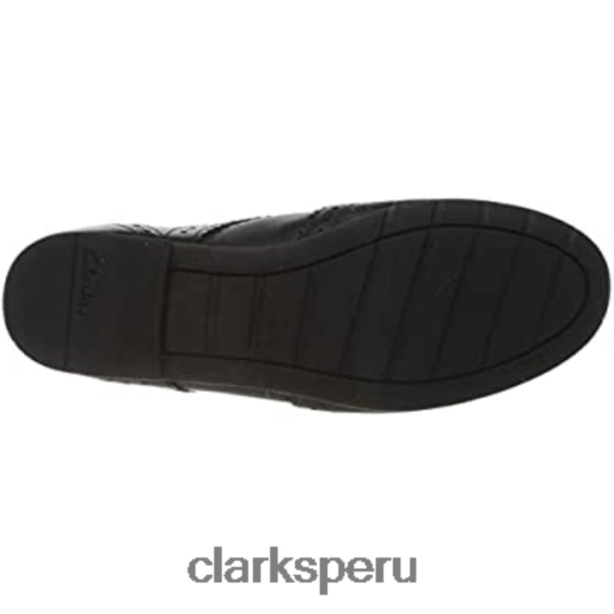 botas clarks negras sami walk k derbys para niña niños Clarks 40N4LX2672 cuero negro cuero negro